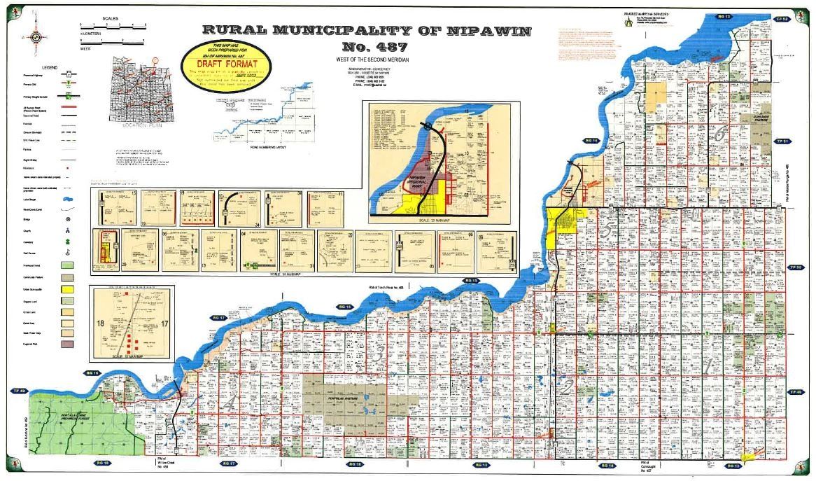 RM Map RM of Nipawin No.487
